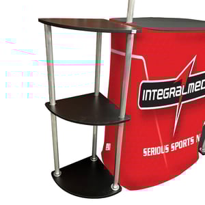 Balcão Texwave com Prateleiras Laterais