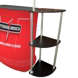 Balcão Texwave com Prateleiras Laterais