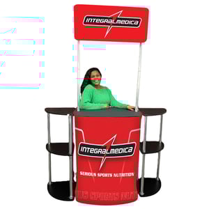 Balcão Texwave com Prateleiras Laterais