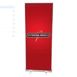 Banner Roll Up 80x200cm Banner em Lona Fosca, Estrutura em Alumínio 80x200cm 4x0   
