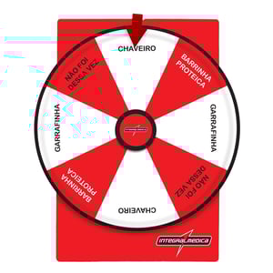 Roleta de Mesa em PS Estrutura em Polionda, Roleta em Chapa PS, Mídia em PS Adesivado 60x50cm 4x0   