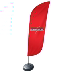 Windisplay 3m Bandeira em Poliéster Impressão por Sublimação, Haste em PRFV, Base em Plástico Injetado  4x0   