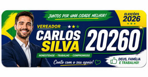 Adesivo Para-Choque Eleições