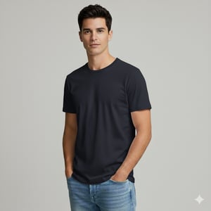 Camiseta Masculina 100% Algodão Camiseta Preto Sublimação Reforço no ombro Linha Premium 
