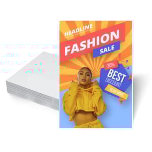 Flyers / Folhetos Couchê 115g 200x298 mm 4x4 Sem verniz Corte Reto Frente e Verso