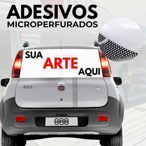 Adesivo Perfurado Vinil Perfurado Premium Sob Medida Cores  Impressão Eco Solvente 