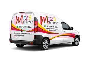 Adesivo Automotivo Laminado Externo Vinil Automotivo Laminado Externo Medida Personalizável 4x0 Impressão Eco Solvente  