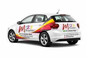 Adesivo Automotivo Premium (UV) Vinil Automotivo INFLEX Medida Personalizável 4x0 Impressão UV  