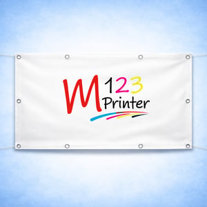Faixa com Ilhós 280g (UV) Lona 280g Medida Personalizável 4x0 Impressão UV Ilhós 1000x1000 fios