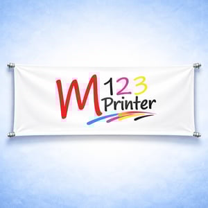 Faixa com bastão Lona 440g Medida Personalizável 4x0 Impressão Eco Solvente Bastão Nas Laterais 