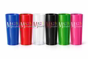 Copo Long Drink 350 mL (Personalizado) Acrilico Long Drink Cores   