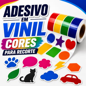 Adesivo Vinil Cores Para Recorte Vinil  Cores   