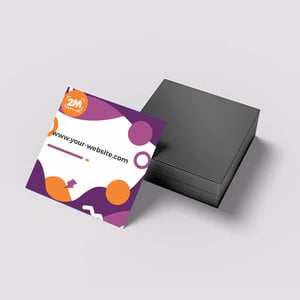 IMÃ DE GELADEIRA 1000 unids COUCHÊ 250gm² 50x45mm 4x0 Verniz Brilho Total Frente CORTE RETO 