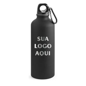 Squeeze Térmica Preto Fosco 540ml Alumínio Alumínio  Laser Pintura Eletrostática  