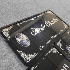 Placa para jazigo Acm e acrílico / 30x15 / 1x0 Gravação laser / Personalizado 