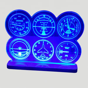 Luminaria Led Base impressa em 3D e visor em acrilico 4mm / 25 x 25 cm /  Impressão UV ou Gravação laser / Corte personalizado / 
