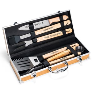 Kit Churrasco 5 Peças - Premium Personalizado