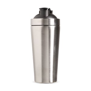 Coqueteleira Inox 900ml INOX  Gravação a laser   Possui tampa rosqueável em plástico