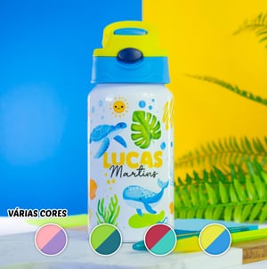 Squeeze Kids - Térmica 350ml Personalizada Inox Térmico  Impressão só 1 lado   