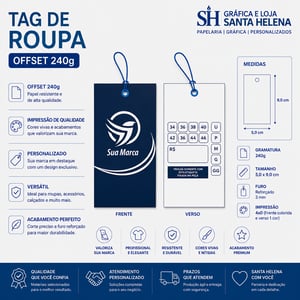 Tag de Roupa - Offset 240g Offset 240g Tag de Roupa    