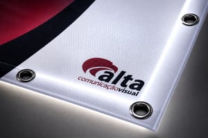 Lona Backlight Impressa Lona 440g  4x0  Reforço e Ilhós 