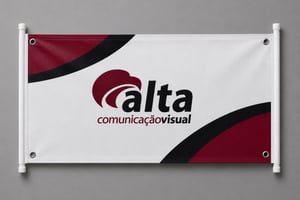 Faixa Lona 440g  4x0  Madeira, ponteira e ilhoses pontas 