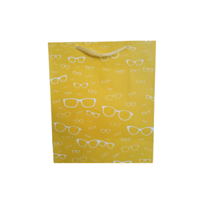 25 sacolas de papel para óticas 18,5x22x9cm