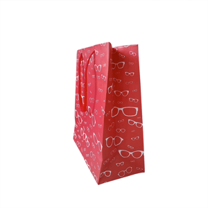 25 sacolas de papel para óticas 18,5x22x9cm