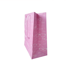 25 sacolas de papel para óticas 18,5x22x9cm