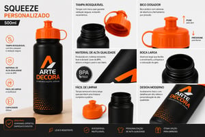 Squeeze 500ml Personalizado