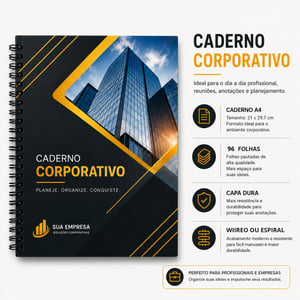 Caderno A4 personalizado