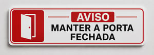 Placas de Avisos Adesivadas Personalizadas 25x9