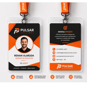 Crachá Empresarial Personalizado