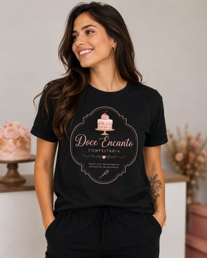 Camiseta Personalizada Tecido Algodão Estampa Colorida A4 4x0 DTF  