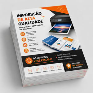 Folha Impressão Jato de Tinta A4 Off-Set 75gr 21x29.7cm 4x0 Tinta Pigmentada sem refile 