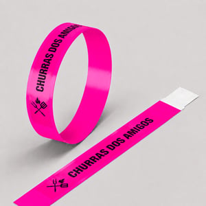 Pulseira de Identificação Personalizada Multicor