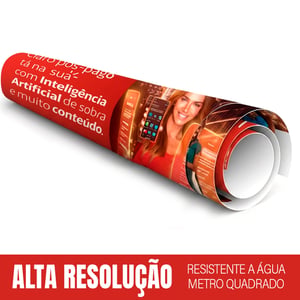 Adesivo de Vinil Branco fosco Personalizado por m² Vinil Branco largura 1,45cm 4x0 Fosco Corte reto único 