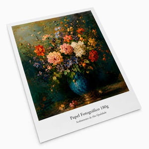 Papel fotográfico personalizado papel fotográfico 180g largura 1,00cm 4x0 brilho Corte reto único 