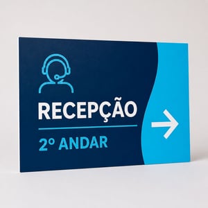 Placa 2 mm personalizada por m² PS 2mm tamanho máximo 2 x 1 m 4x0 Fosco Corte reto único 