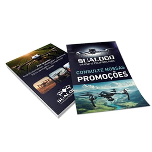 Flyers / Folhetos Couchê 115g 10x15cm 4x4 Sem verniz  