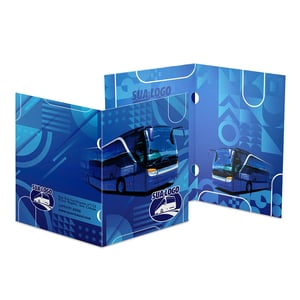 Pasta Orelha Couchê 300g 480x330mm 4x4 Sem Verniz Faca Pasta com Orelha 