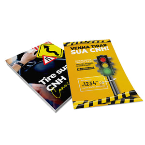 Flyers / Folhetos Couchê 115g 10x15cm 4x4 Sem verniz  1000 un.