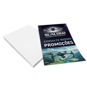 Flyers / Folhetos Couchê 115g 10x15cm 4x0 Sem Verniz  