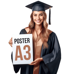 Poster A3 Couchê 210g 29X42 4X0  Corte Reto 