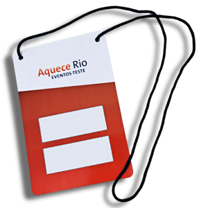 Credenciais de Eventos Personalizado Offset 240g 10x15cm   Com Torsal 