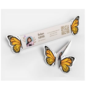 Cartão de Retrovisor Off-set 180gr 14x5cm 4x0 Impressão Laser de Alta definição  Corte especial e  vinco 