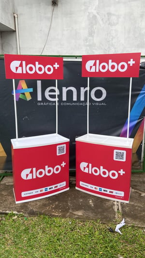 Balcão PDV Personalizado - Desmontável PVC 0,80x1,80 4x0  Impressão UV 