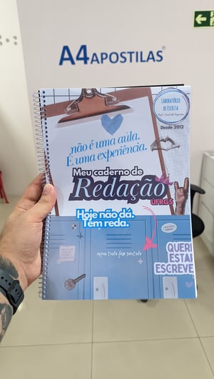 IMPRESSÃO DE APOSTILA A4 COM CAPA MATTE 230G