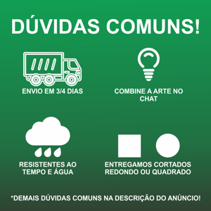 Etiquetas Adesivas 10x10 CM  Personalizadas - Com sua arte