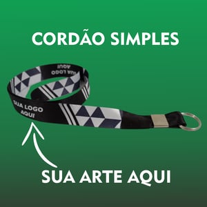 Cordão Personalizado P/ Crachá 20mm Poliester 20MM 4x4   